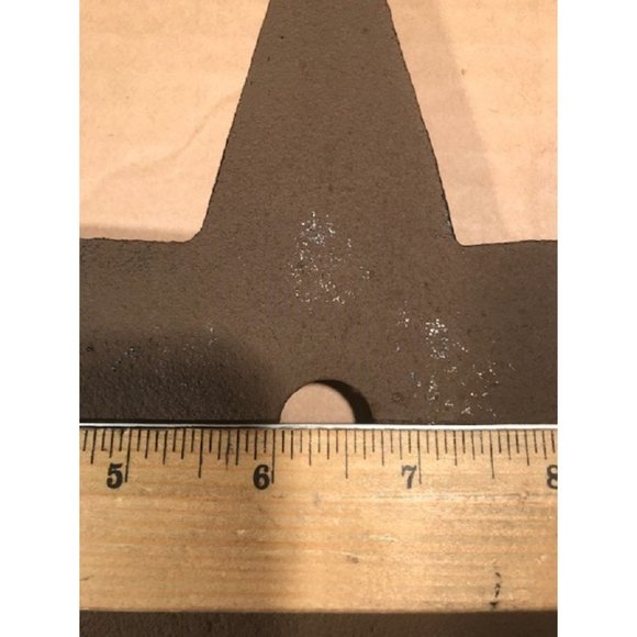 Six Cast Iron 9" Anchor Plates Center Hole Star - Picture 9 of 10